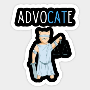 Advocate lawyer gift Sticker